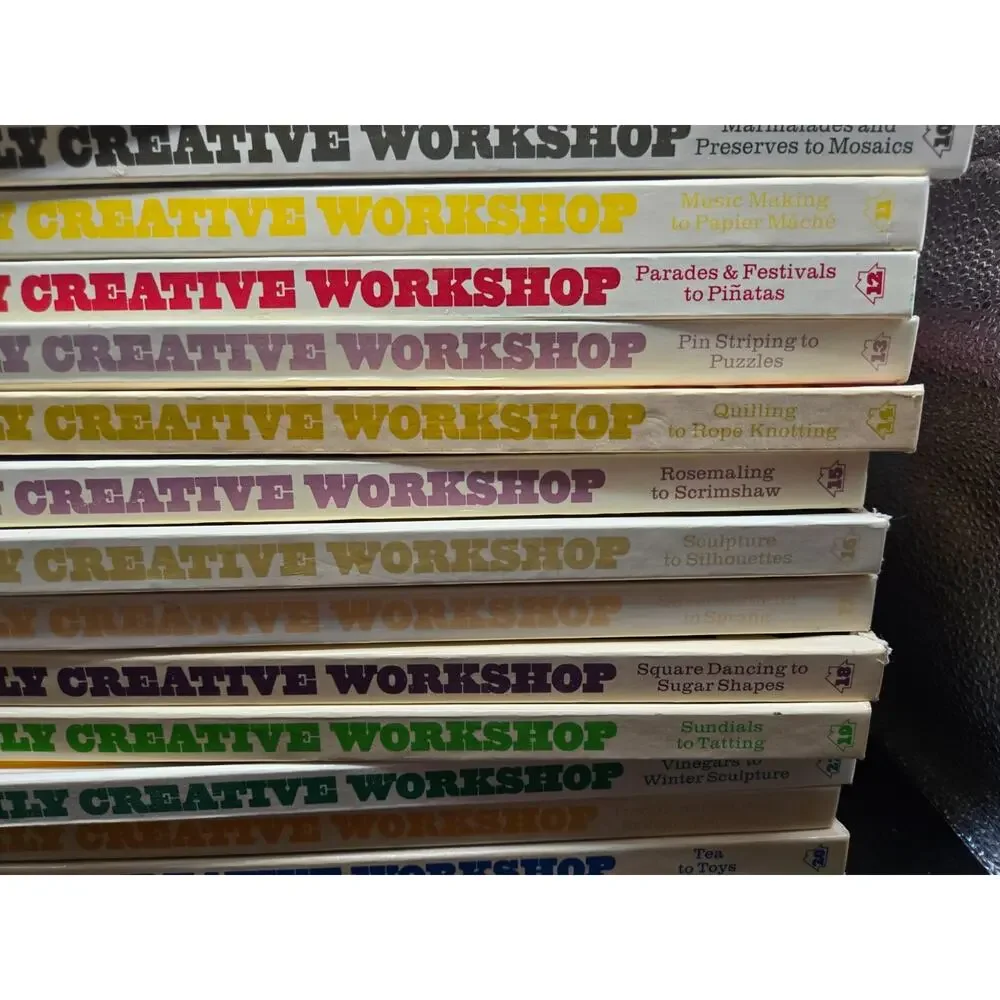 Set of Vintage Hardcover Crafting Books The Family Creative Workshop Vol. #2-22